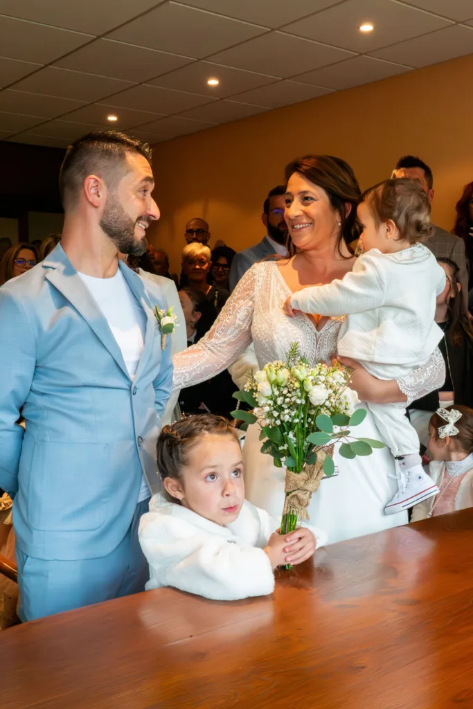 Photo des mariés à la mairie de Beauchalot - Mariage d'Isabelle et Jérôme - 2025 - Photographe à Saint-Gaudens (31) Marc Villard / VILMAGE