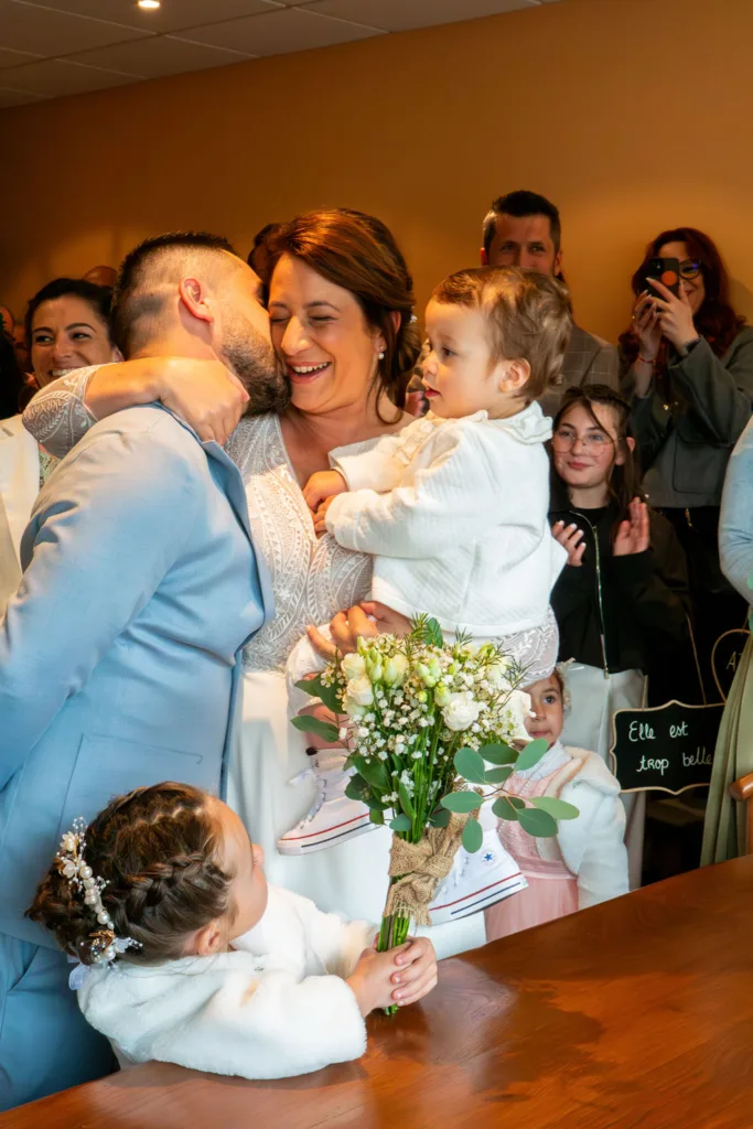 Photo des mariés à la mairie de Beauchalot - Mariage d'Isabelle et Jérôme - 2025 - Photographe à Saint-Gaudens (31) Marc Villard / VILMAGE